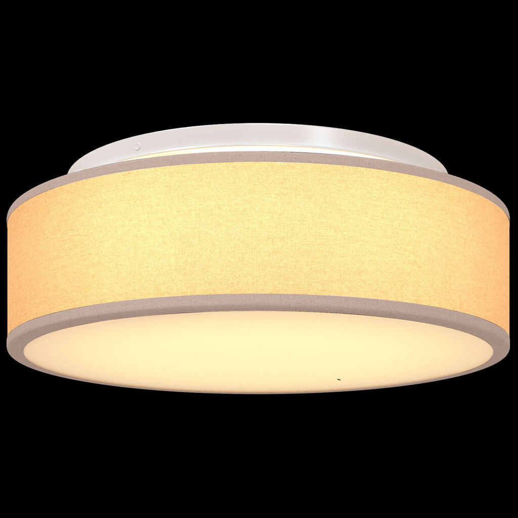 vidaXL Φωτιστικά Οροφής Flush Mount Ταπέ Ø 38 εκ Υφάσματος E27