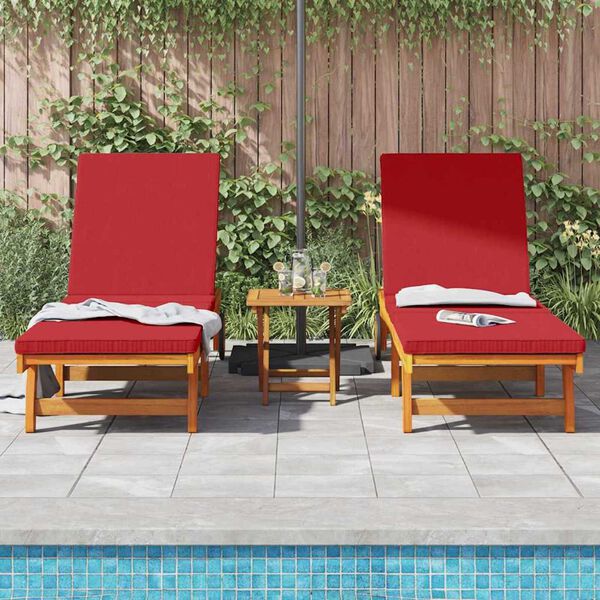 vidaXL Ξαπλώστρα 3 pcs Καφέ 40 x 40 x 40εκ Μασίφ ξύλο ακακίας