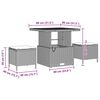 vidaXL Σετ Καναπέ Κήπου 10 pcs Μαύρο και Καφέ 80 x 80 x 71 cm