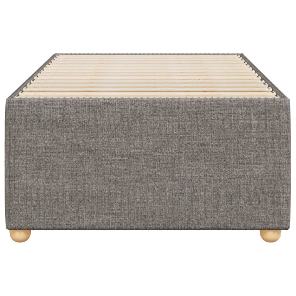 vidaXL Σκελετός Κρεβατιού Χωρίς Στρώμα Taupe 80x200 εκ. Υφασμάτινο