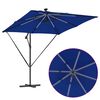 vidaXL Ομπρέλα Cantilever Banana Μπλε 249 x 249 x 250 εκ.