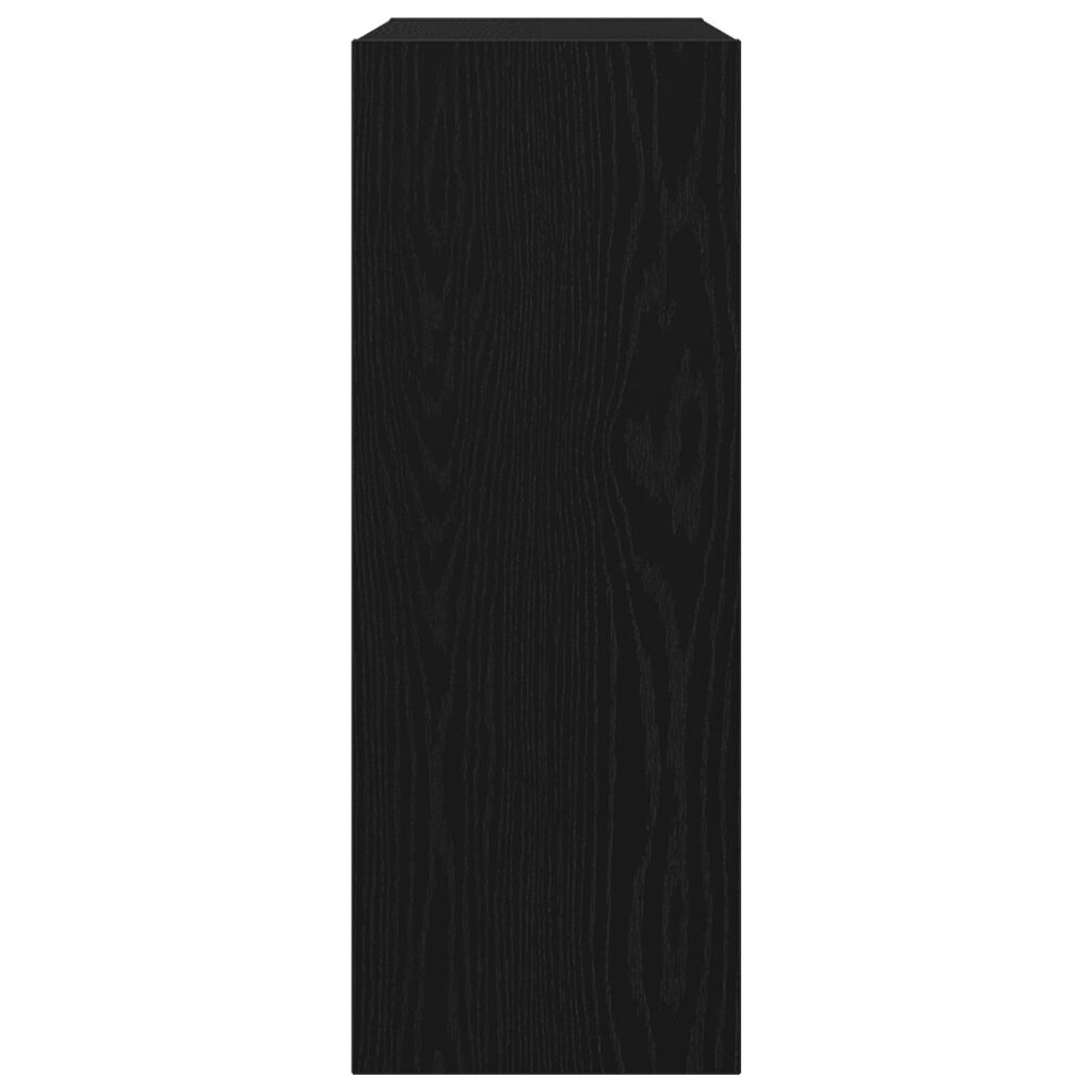 vidaXL Μαύρο Δρυς Τραπέζι Κονσόλας - 78x30x80 εκ. - Φτιαγμένο από Επεξεργασμένο Ξύλο