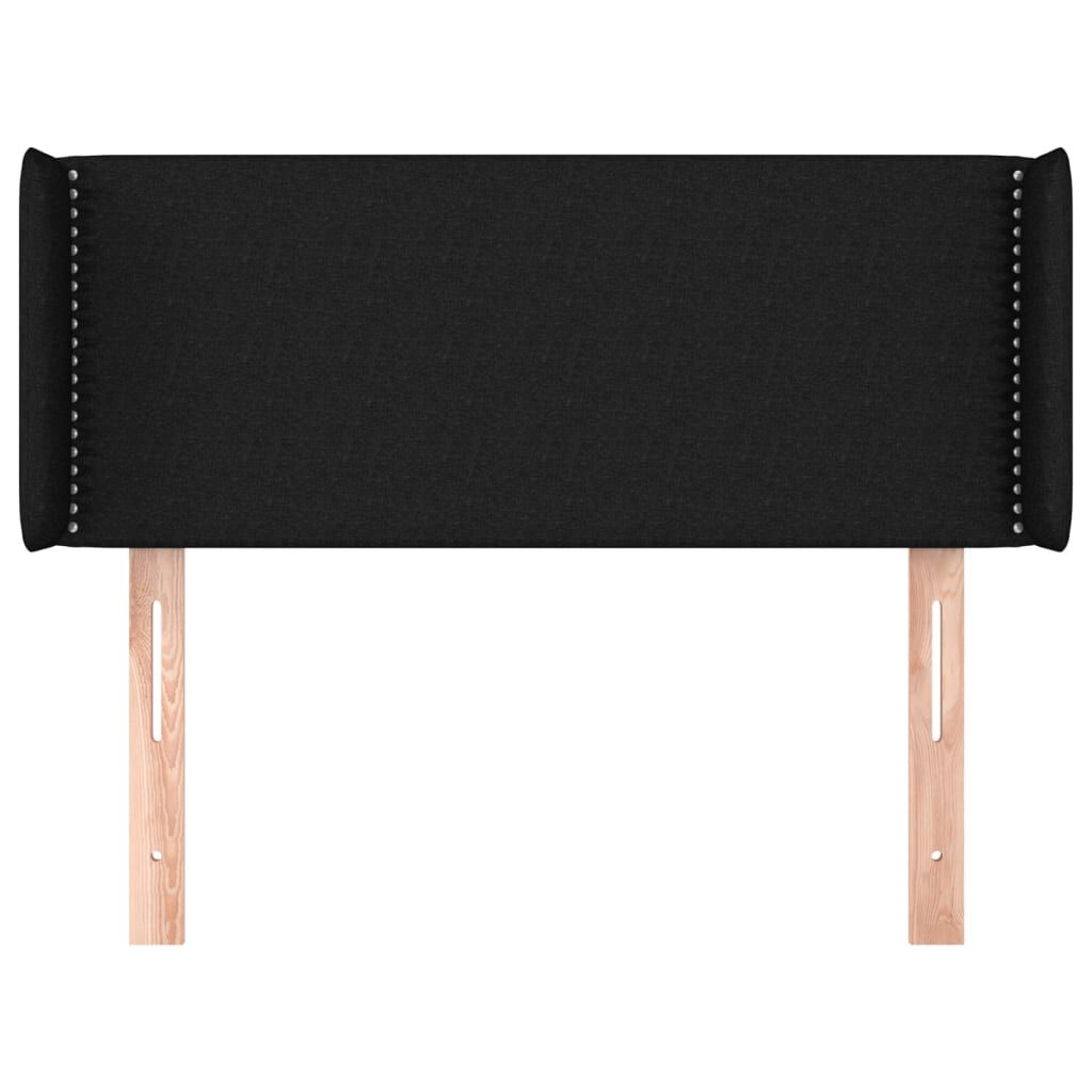 vidaXL Κεφαλάρι με Πτερύγια Μαύρο 93x16x78/88 εκ. Υφασμάτινο