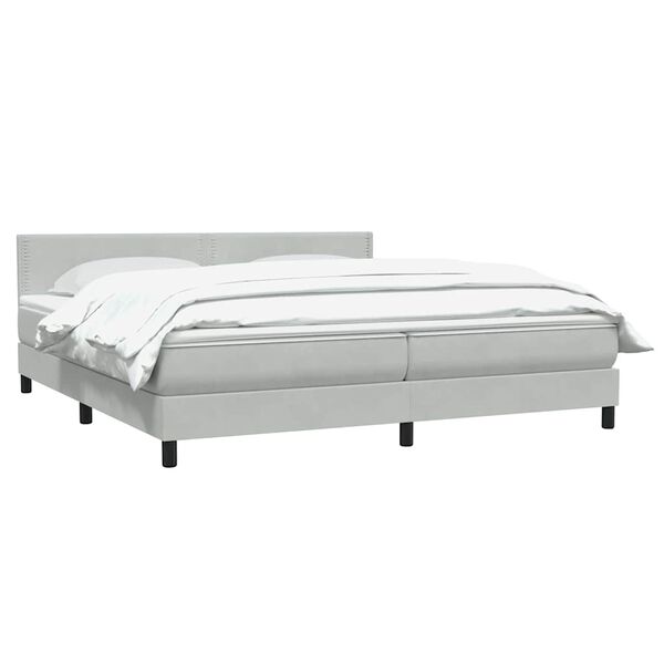vidaXL &Kappa;&rho;&epsilon;&beta;ά&tau;&iota; Boxspring &mu;&epsilon; &Sigma;&tau;&rho;ώ&mu;&alpha; &Alpha;&nu;&omicron;&iota;&chi;&tau;ό &Gamma;&kappa;&rho;&iota; 180x210 &epsilon;&kappa;. &Beta;&epsilon;&lambda;&omicron;ύ&delta;&iota;&nu;&omicron;