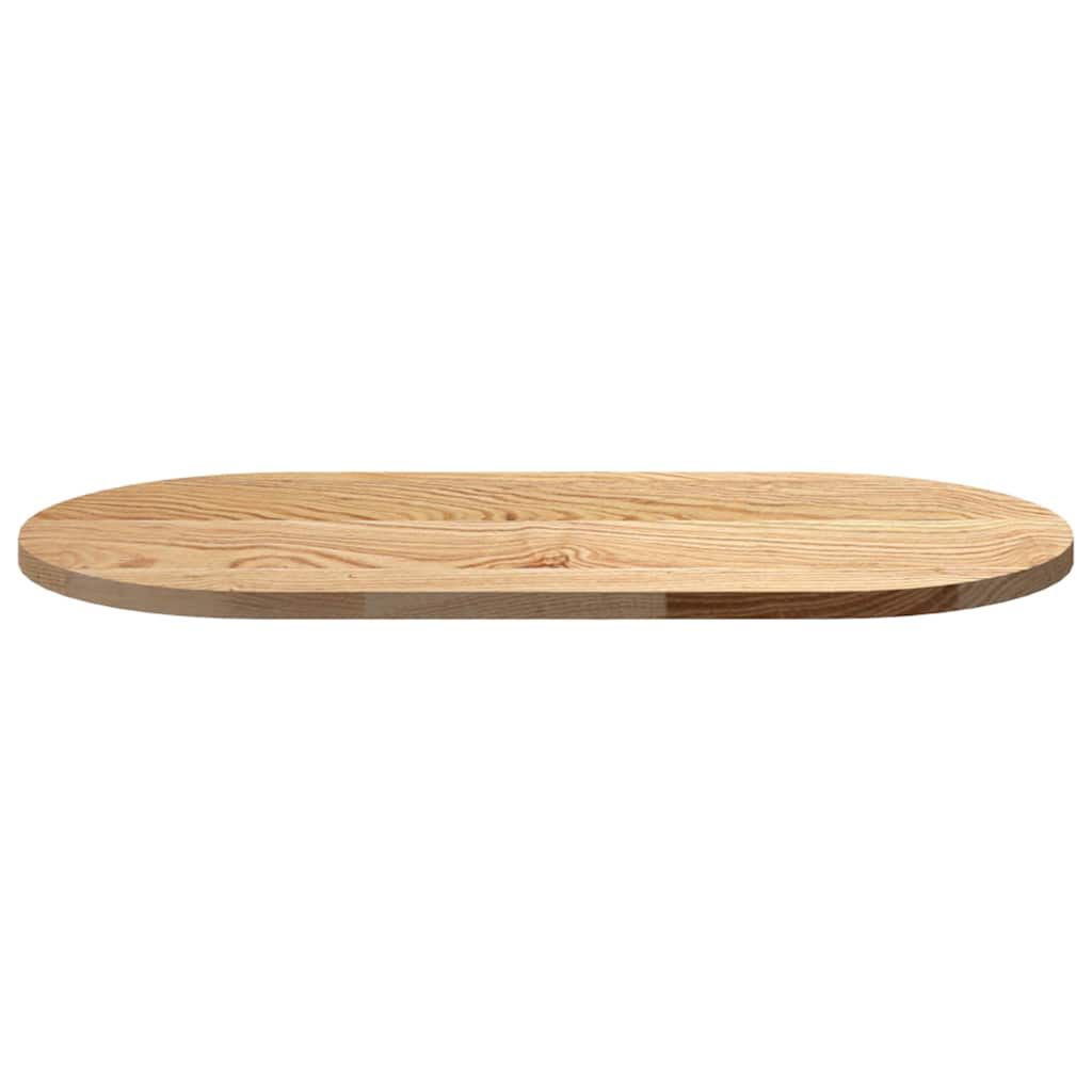 vidaXL Επιτραπέζια επιφάνεια 80x40x2 cm μασίφ ξύλο δρυς οβάλ