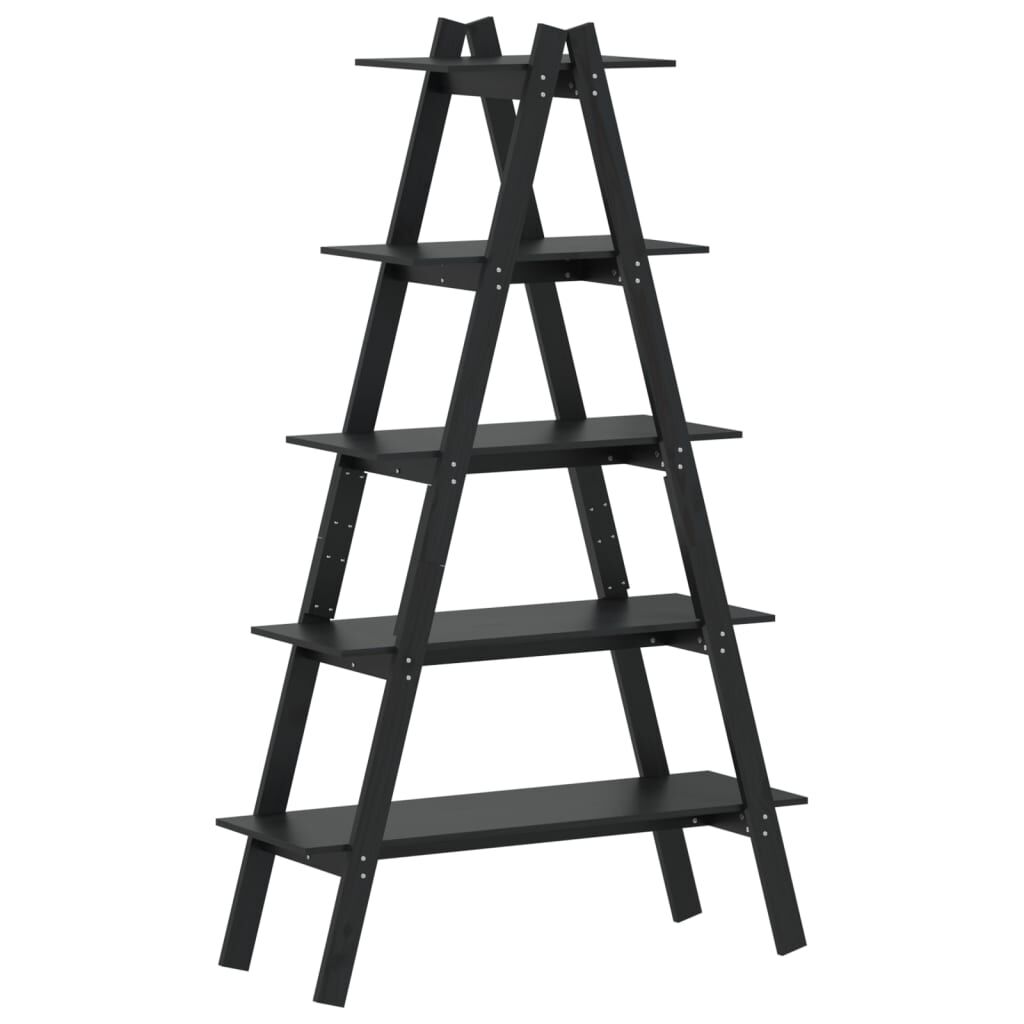vidaXL Ραφιέρα 5 Επιπέδων Σχήμα Α 110x40x180,5 εκ. Μασίφ Ξύλο Πεύκου