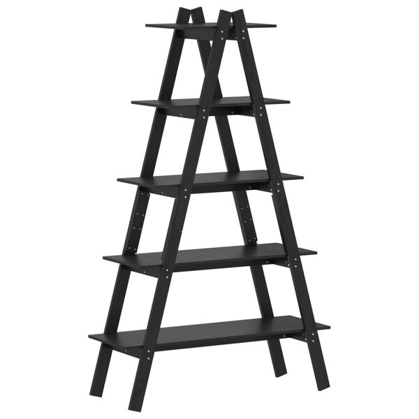 vidaXL Ραφιέρα 5 Επιπέδων Σχήμα Α 110x40x180,5 εκ. Μασίφ Ξύλο Πεύκου