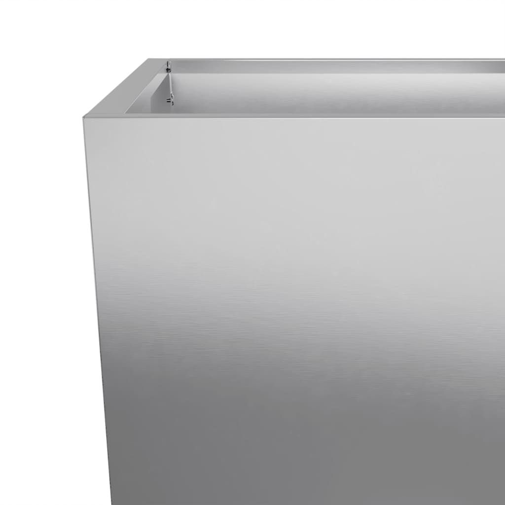 vidaXL Ζαρντινιέρα Κήπου 45x45x75 εκ. από Γαλβανισμένο Χάλυβα