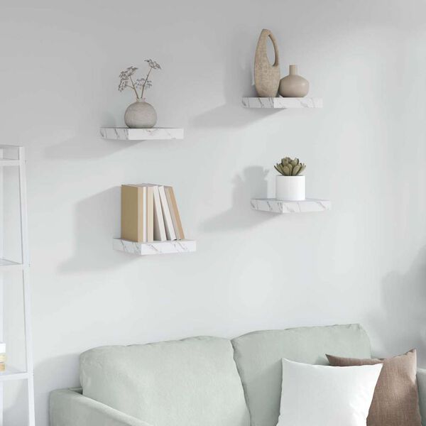 vidaXL &Rho;ά&phi;&iota; &Tau;&omicron;ί&chi;&omicron;&upsilon; &Epsilon;&pi;&iota;&tau;&omicron;ί&chi;&iota;&omicron; 4 pcs &Lambda;&epsilon;&upsilon;&kappa;ό &Mu;ά&rho;&mu;&alpha;&rho;&omicron; 23 x 23,5 x 4 &epsilon;&kappa;