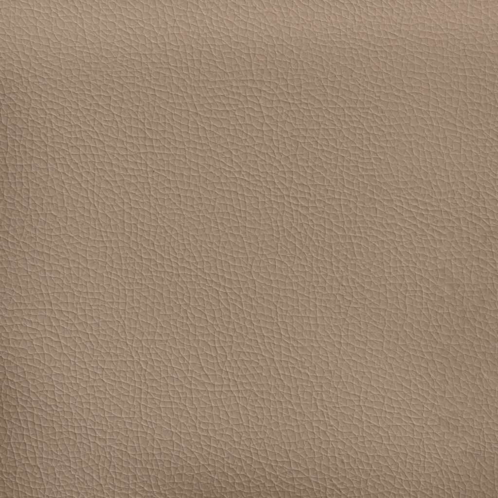 vidaXL Οθωμανικό κρεβάτι με στρώμα & LEDs Cappucino Faux Leather