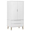 vidaXL &Nu;&tau;&omicron;&upsilon;&lambda;ά&pi;&alpha; MOLDE &Lambda;&epsilon;&upsilon;&kappa;ή 90x55x175 &epsilon;&kappa;. &alpha;&pi;ό &Mu;&alpha;&sigma;ί&phi; &Xi;ύ&lambda;&omicron; &Pi;&epsilon;ύ&kappa;&omicron;&upsilon;