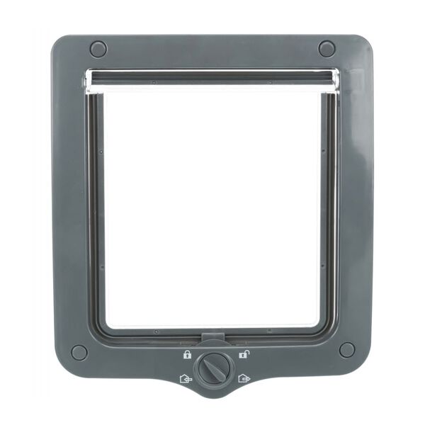 vidaXL Πορτάκι Γάτας Τετραπλής Λειτουργίας Γκρι XXL με Τούνελ