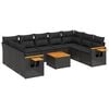 vidaXL Patio Sofa Set 7-&theta;έ&sigma;&iota;&alpha; Black