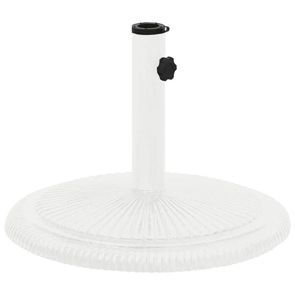 vidaXL Βάση Ομπρέλας Λευκή 45 x 45 x 30 εκ. από Χυτοσίδηρο