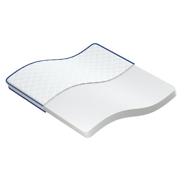 vidaXL Στρώμα με Αφρό Μνήμης Λευκό 200x200x17 εκ. μαλακό