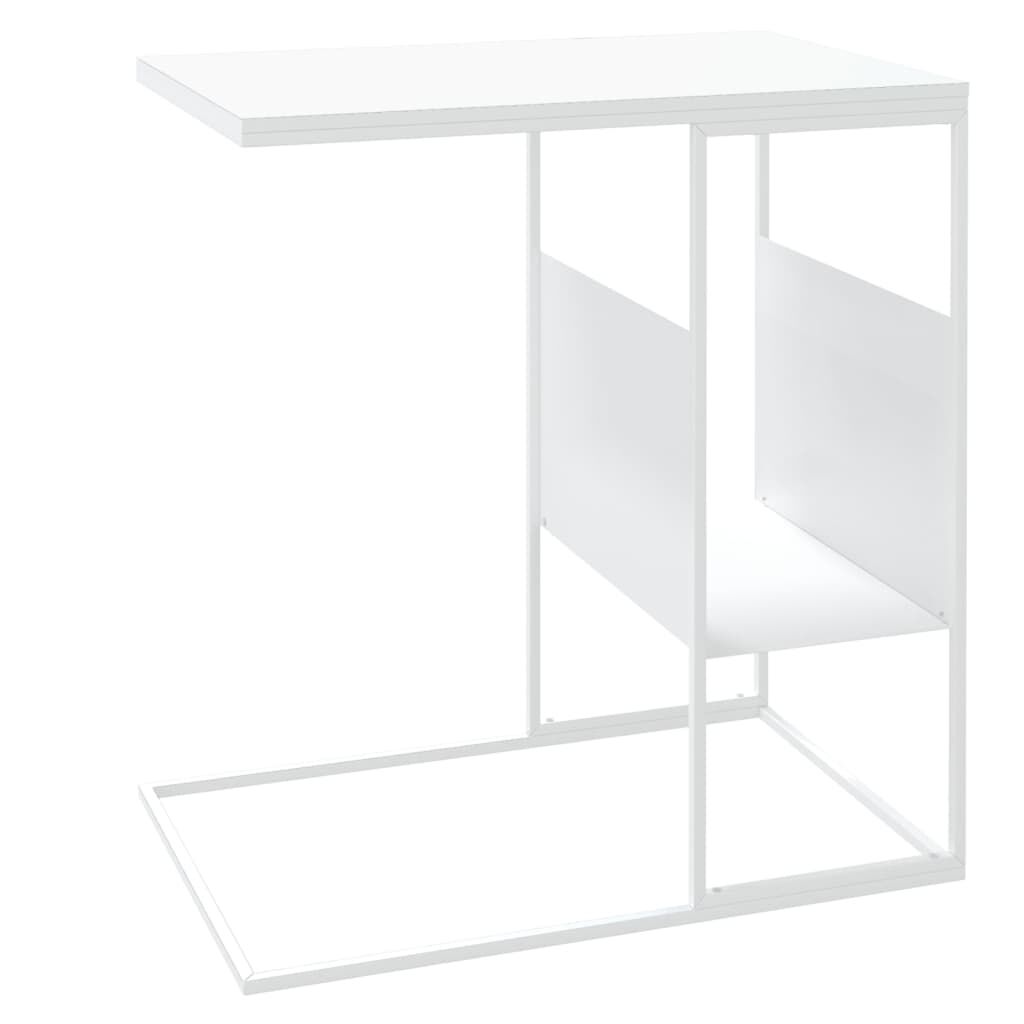 vidaXL Τραπέζι Βοηθητικό Λευκό 55x36x59,5 εκ. από Επεξεργασμένο Ξύλο