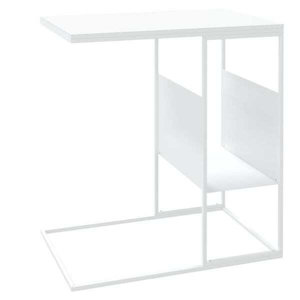 vidaXL Τραπέζι Βοηθητικό Λευκό 55x36x59,5 εκ. από Επεξεργασμένο Ξύλο