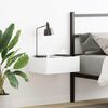 vidaXL Κομοδίνο Κρεμαστό Γυαλιστερό Λευκό 40x30x15 εκ. από Επεξ. Ξύλο
