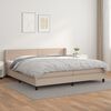 vidaXL &Kappa;&rho;&epsilon;&beta;ά&tau;&iota; Boxspring &mu;&epsilon; &Sigma;&tau;&rho;ώ&mu;&alpha; &Kappa;&alpha;&pi;&omicron;&upsilon;&tau;&sigma;ί&nu;&omicron; 200x200&epsilon;&kappa;.&alpha;&pi;ό &Sigma;&upsilon;&nu;&theta;.&Delta;έ&rho;&mu;&alpha;