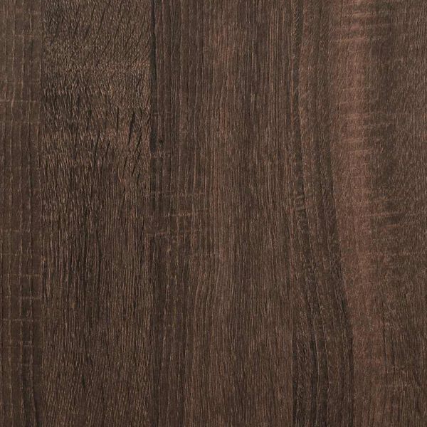 vidaXL Κομοδίνο καφέ δρυς 40x34,5x60cm Κατασκευασμένο ξύλο και μέταλλο