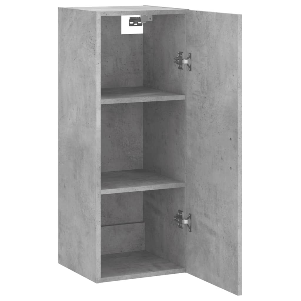 vidaXL Ντουλάπι Τοίχου Γκρι Σκυροδέματος 34,5 x 34 x 90 εκ.