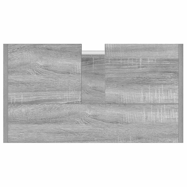 vidaXL Ντουλάπι Μπάνιου Γκρι Sonoma 60x33x60 εκ. Επεξεργασμένο Ξύλο