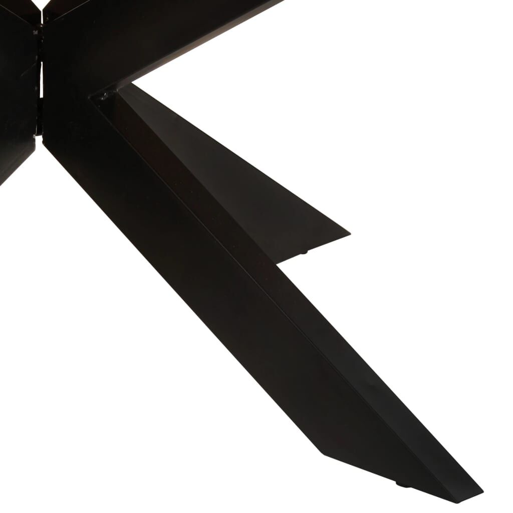 vidaXL Τραπεζαρία Στρογγυλή 175x75 εκ. Ξύλο Ακακίας & Μελί Φινίρισμα