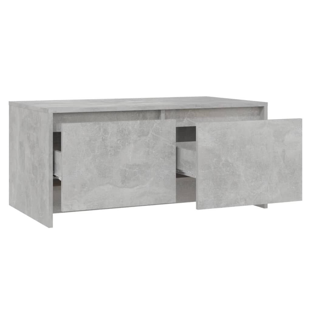 vidaXL Τραπεζάκι Σαλονιού Γκρι Σκυρ. 90x50x41,5 εκ. Επεξεργασμένο Ξύλο