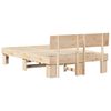 vidaXL Σκελετός Κρεβατιού Καφέ 135 x 190 cm Μασίφ ξύλο πεύκου