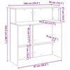 vidaXL Γραφείο υποδοχής Παλιό Ξύλο 100x50x103,5 εκ. Επεξεργασμένο Ξύλο