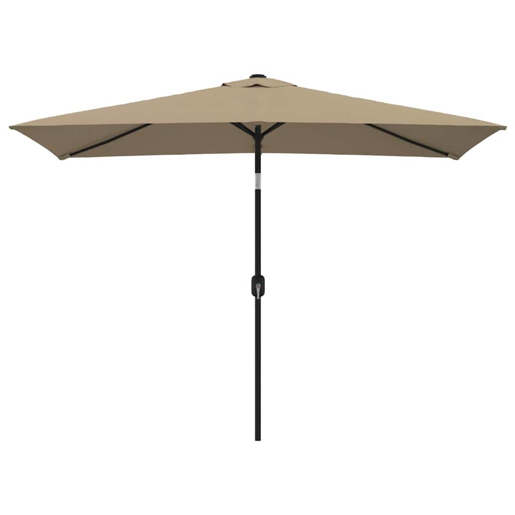 vidaXL Ομπρέλα Κήπου Χρώμα Taupe 300 x 200 εκ. με Μεταλλικό Ιστό