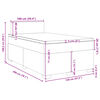 vidaXL Κρεβάτι Boxspring με Στρώμα Ανοιχτό Γκρι 120x200 εκ. Υφασμάτινο