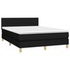 vidaXL &Kappa;&rho;&epsilon;&beta;ά&tau;&iota; Boxspring &mu;&epsilon; &Sigma;&tau;&rho;ώ&mu;&alpha; &Mu;&alpha;ύ&rho;&omicron; 140x190 &epsilon;&kappa;. &Upsilon;&phi;&alpha;&sigma;&mu;ά&tau;&iota;&nu;&omicron;