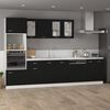 vidaXL Ντουλάπι με Συρτάρια "Lyon" Μαύρο 40x46x81,5 εκ. από Τεχνητό Ξύλο