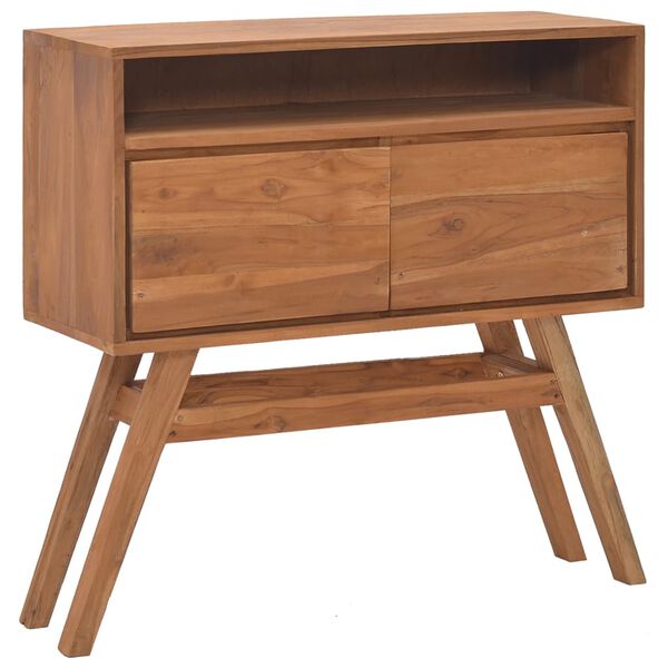 vidaXL Τραπέζι Κονσόλα 80 x 30 x 80 εκ. από Μασίφ Ξύλο Teak
