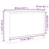 vidaXL Παπουτσοθήκη Καπνιστή Δρυς 80x21x57 εκ. από Επεξεργασμένο Ξύλο