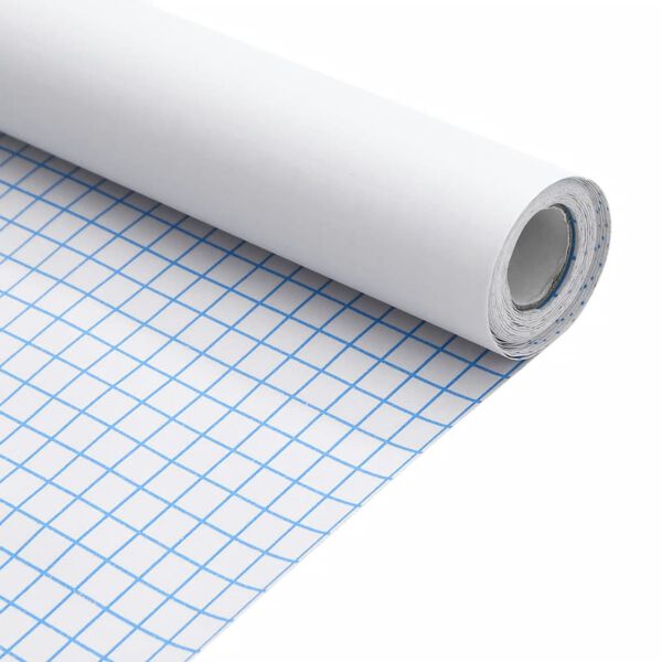 vidaXL Αυτοκόλλητο Επίπλων Ματ Λευκό 90 x 500 εκ. από PVC