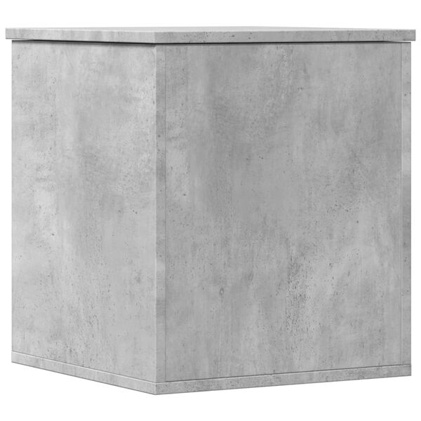 vidaXL Κουτί Αποθήκευσης Γκρι Σκυροδέματος 40x42x46 εκ. Επεξεργ. Ξύλο