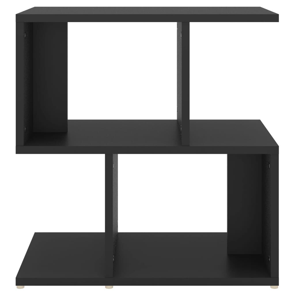 vidaXL Κομοδίνα 2 τεμ. Μαύρα 50 x 30 x 51,5 εκ. από Επεξ. Ξύλο