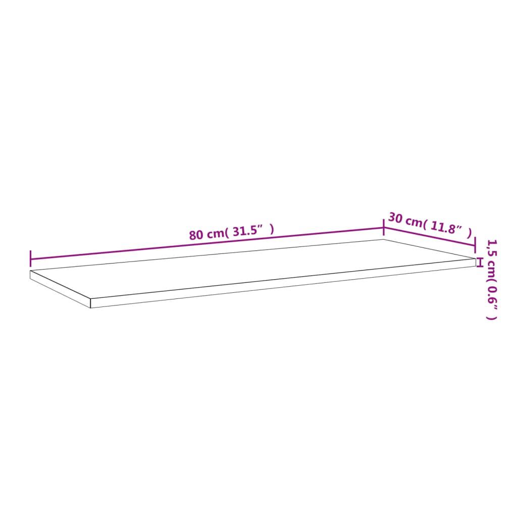 vidaXL Ράφια Βιβλιοθήκης 8 τεμ. Γυαλ. Μαύρο 80x30x1,5 εκ. Μοριοσανίδα