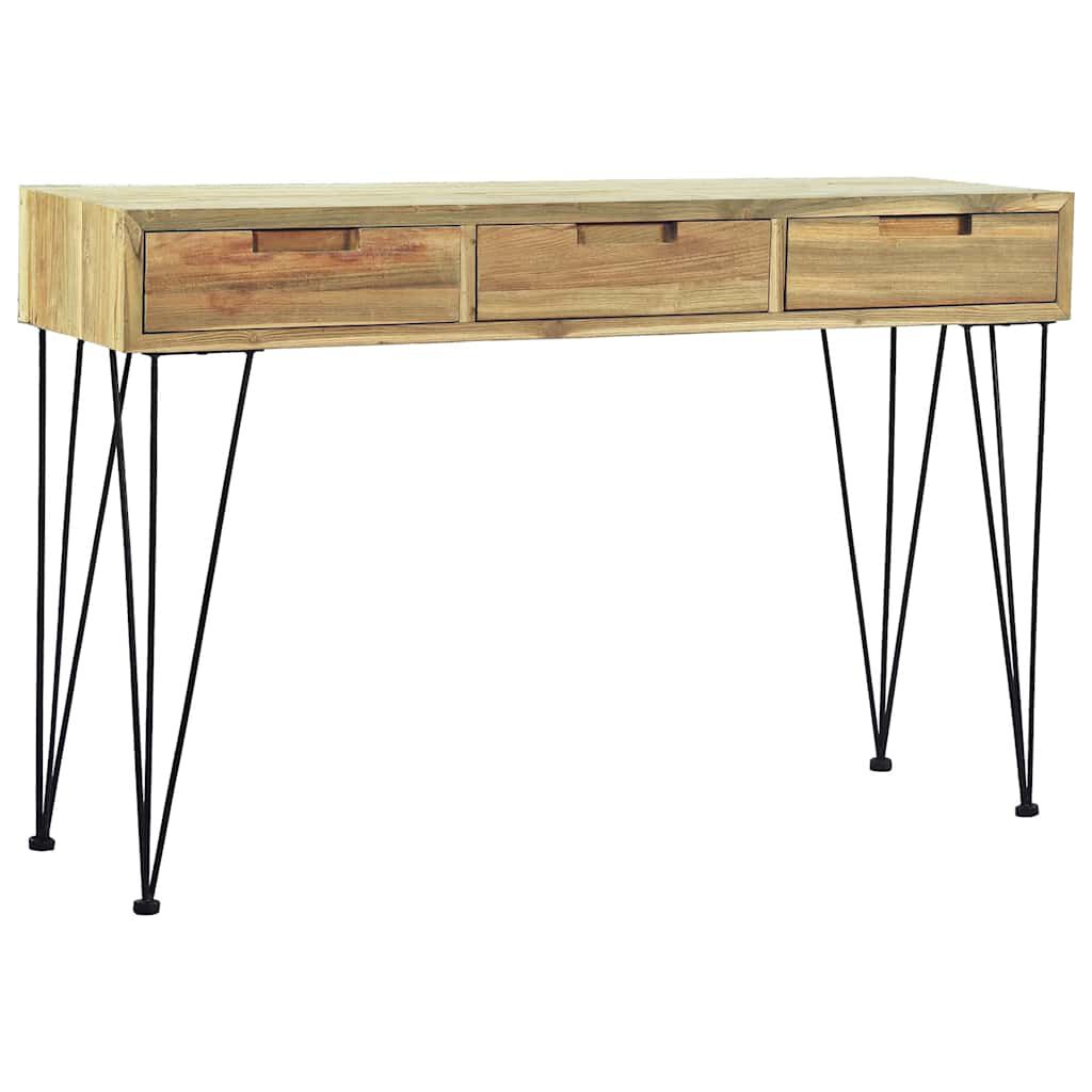 vidaXL Τραπέζι Κονσόλα 120 x 35 x 76 εκ. από Μασίφ Ξύλο Teak