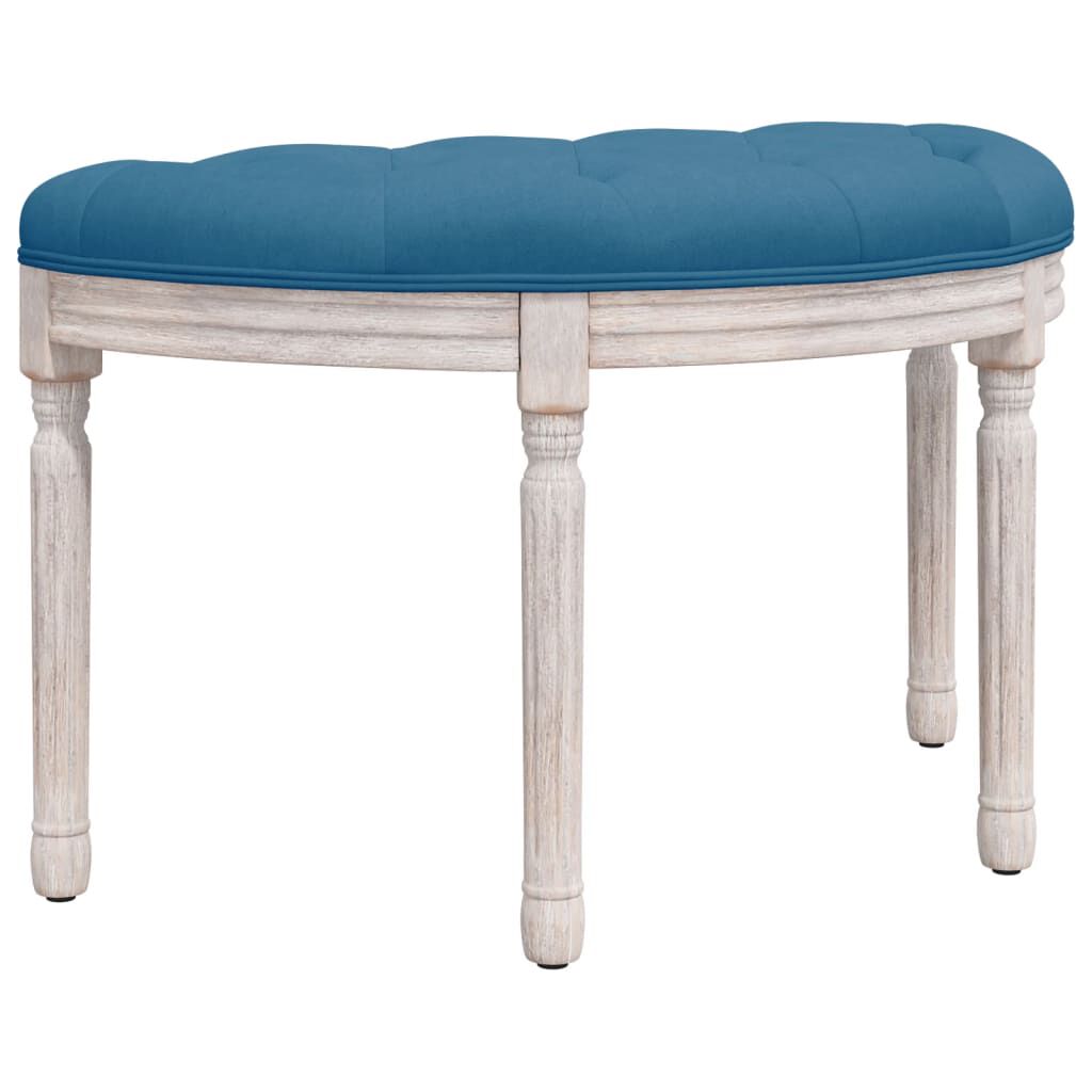 vidaXL Πάγκος Μπλε 81,5 x 41 x 49 εκ. Βελούδινος