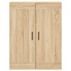 vidaXL Ντουλάπι Sonoma δρυς 69,5 x 34 x 180 εκ. από Επεξεργασμένο Ξύλο