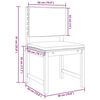 vidaXL Σετ Μπιστρό Κήπου 5 pcs Καφέ Μασίφ ξύλο ακακίας