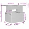 vidaXL Σετ Καναπέ Κήπου με αποθήκευση 7 pcs Μαύρο Πολυ ράταν