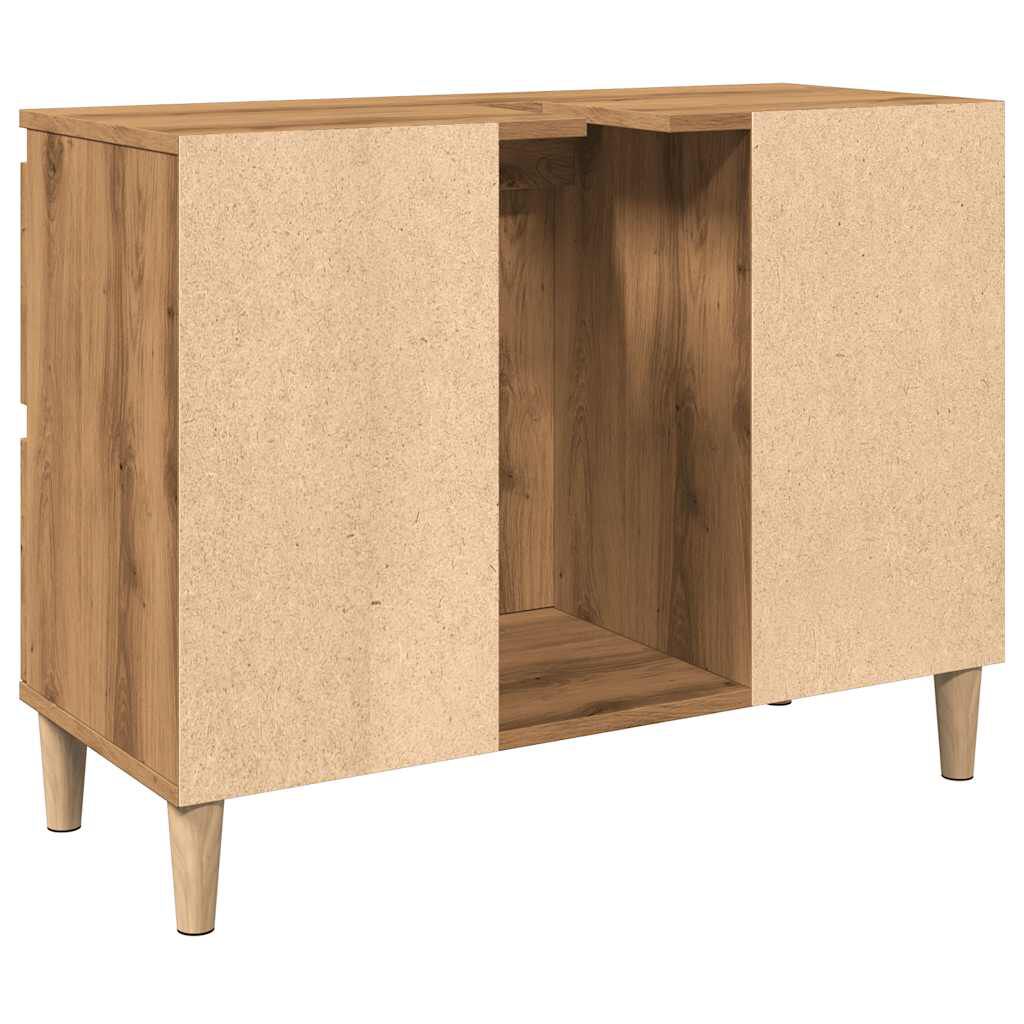 vidaXL Ντουλάπι Νιπτήρα τεχνίτης Δρυς 80 x 33 x 60 εκ.