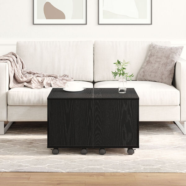 vidaXL Τραπεζάκι σαλονιού Μαύρη δρυς 60 x 60 x 38 cm