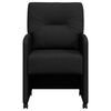 vidaXL Καρέκλες φαγητού με τροχούς 2 pcs Μαύρο 57 x 67 x 95 εκ ύφασμα