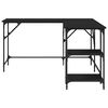 vidaXL Γραφείο Μαύρο 139 x 139 x 75 εκ. από Επεξεργασμένο Ξύλο