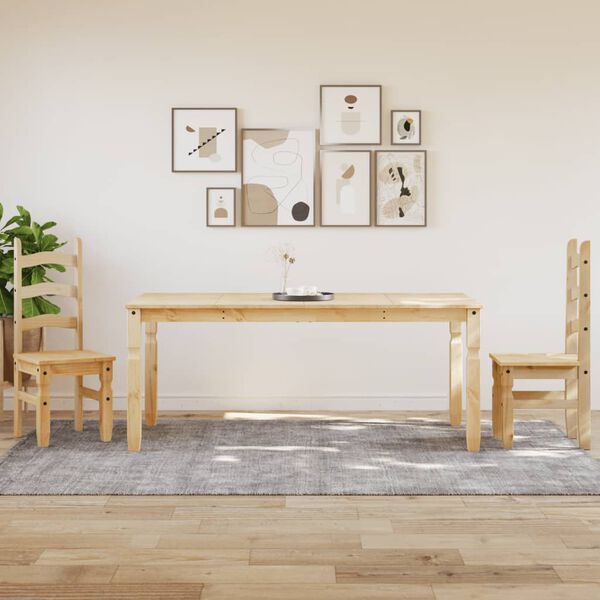 vidaXL Τραπεζαρία Corona 180 x 90 x 75 εκ. από Μασίφ Ξύλο Πεύκου